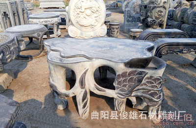 匠心独运，点石成景 曲阳俊雄石材雕刻厂青石石雕的艺术与实用之美